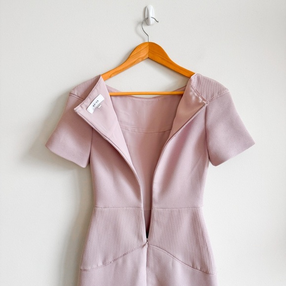 REISS • Hazel Textured Panel Dress in Ash - Picture 11 of 15